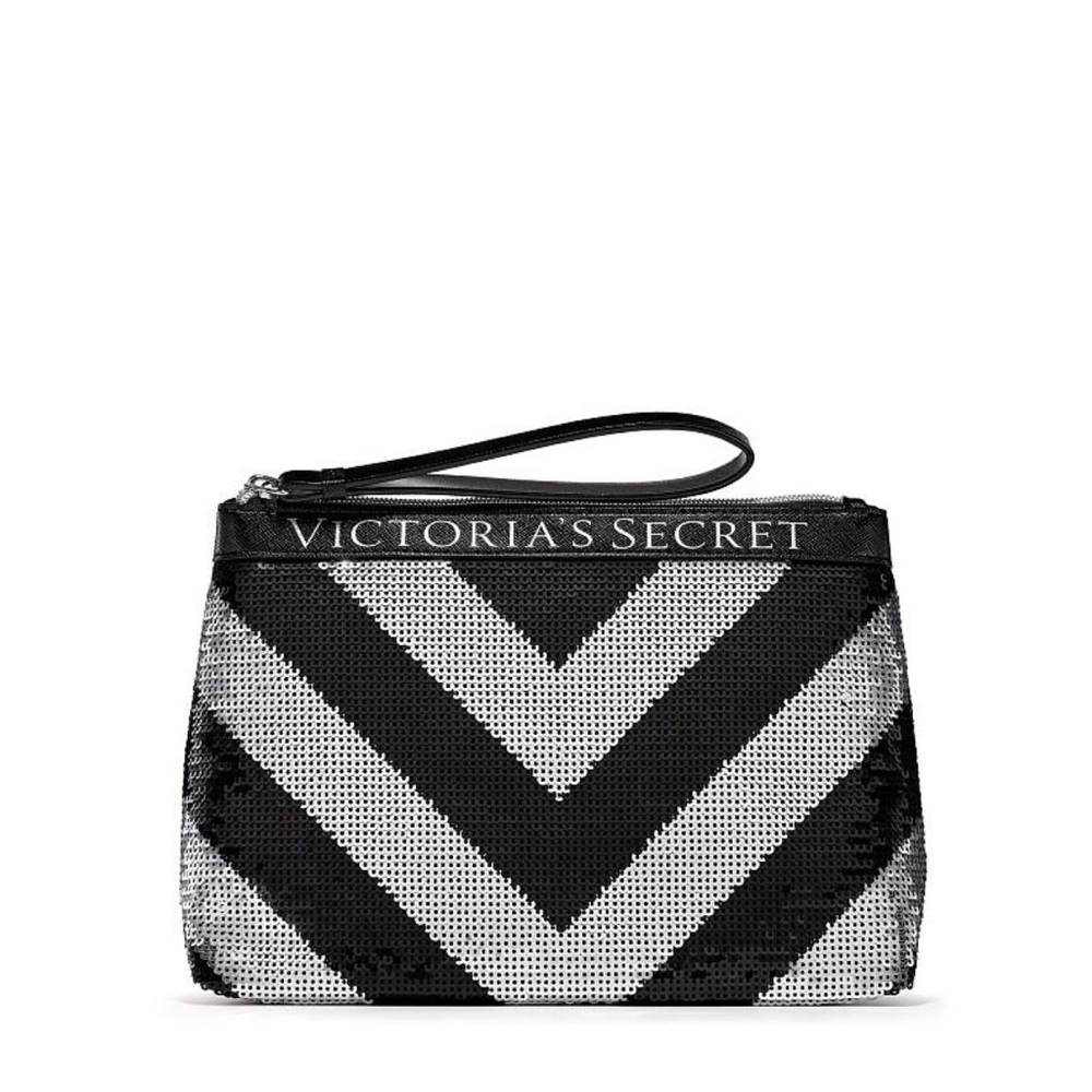 Victoria's Secret Bling Sparkle Sequin Beauty Bag